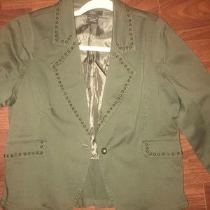 Luii olive studded Jacket